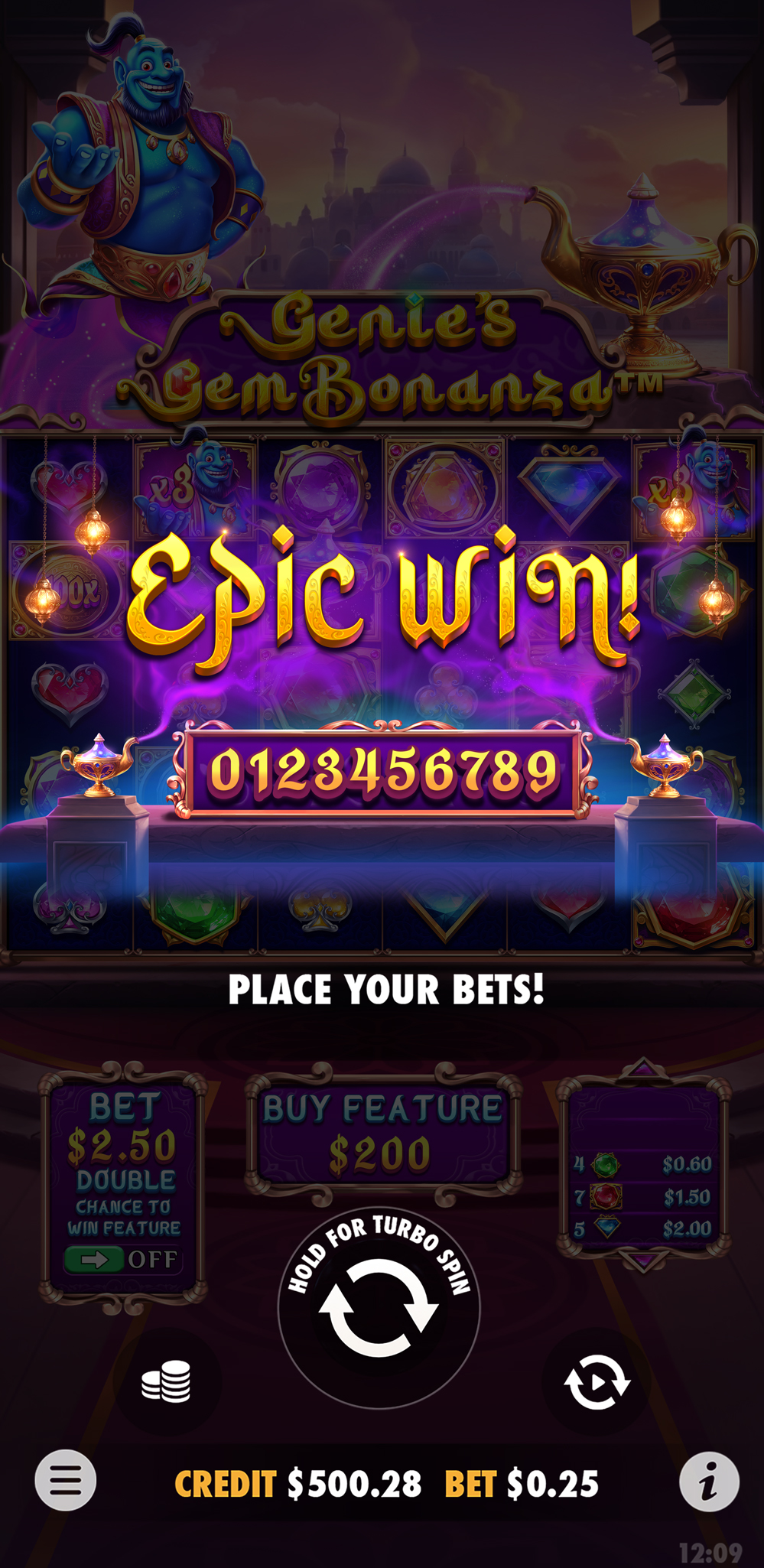 Genie's Gem Bonanza - screenshot with slot description 7